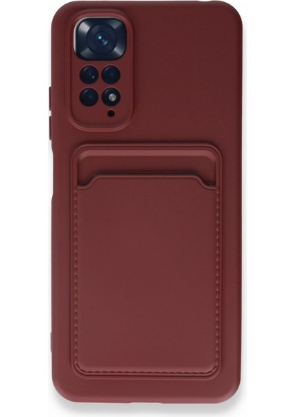 Redmi Note 11 Kılıf Kart Hazneli Esnek Kelvin Silikon Kapak