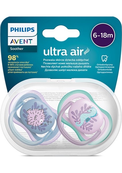 Ultra Air Emzik 6-18 Ay, 2'li Paket, Kız