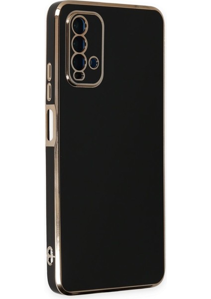 REDMI9T Kılıf Parlak Yapılı Esnek Volet Silikon Kapak