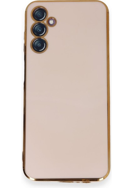 Samsung Galaxy M14 5g Kılıf Parlak Yapılı Esnek Volet Silikon Kapak