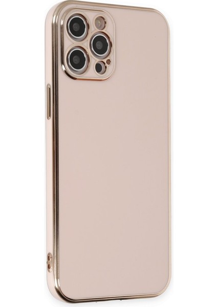iPhone 12 Pro Kılıf Şık ve Parlak Silikon Kapak Ryc/volet