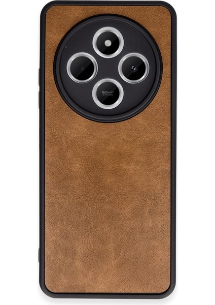 REDMI14C Kılıf Şık Görünümlü Deri Kapak Ryc/aras Deri