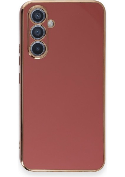 Samsung Galaxy A54 5g Kılıf Parlak Yapılı Esnek Volet Silikon Kapak