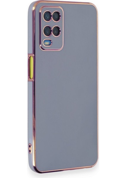 Oppo A54 4g Kılıf Şık ve Parlak Silikon Kapak Ryc/volet