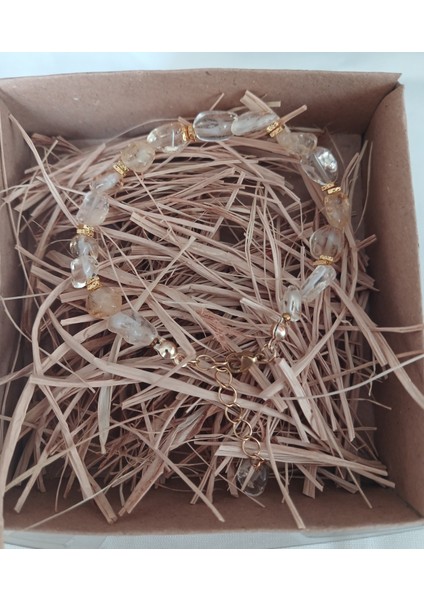 Amorf Kesim Sitrin Bileklik