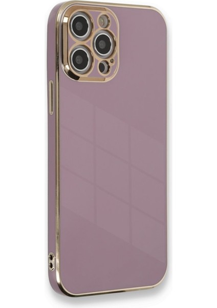 iPhone 12 Pro Kılıf Şık ve Parlak Silikon Kapak Ryc/volet