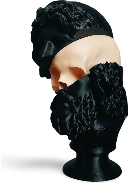 Yarım Büst Kafatası Heykel - Modern Sanatsal Dekor Obje modelleri