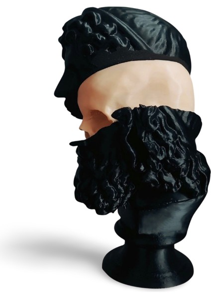 Yarım Büst Kafatası Heykel - Modern Sanatsal Dekor Obje indirimleri