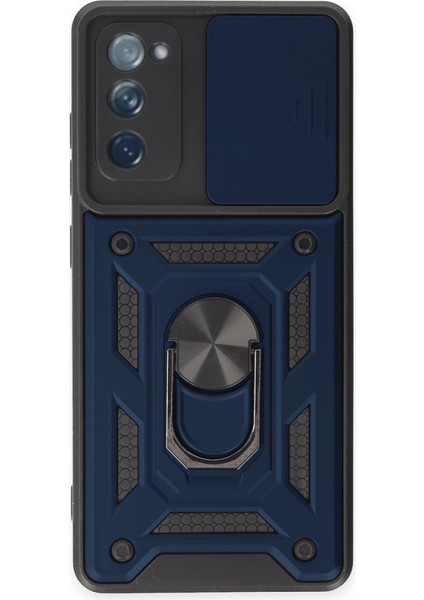 Samsung Galaxy S20 Fe Kılıf Kamera Koruma Sürgülü Şık Pars Tank Sert Silikon Kapak