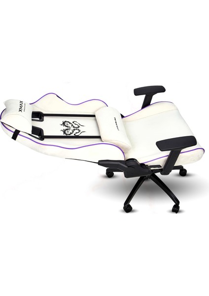 / Rio Balerion Terletmez Kadife Kumaş Beyaz Gaming Oyuncu Koltuğu / 120 kg Taşır fiyatları