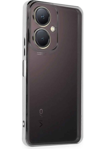 Vivo Y27 Kılıf Kamera Lens Korumalı Parlak Silikon Kapak Ryc/razer Lens - Gümüş