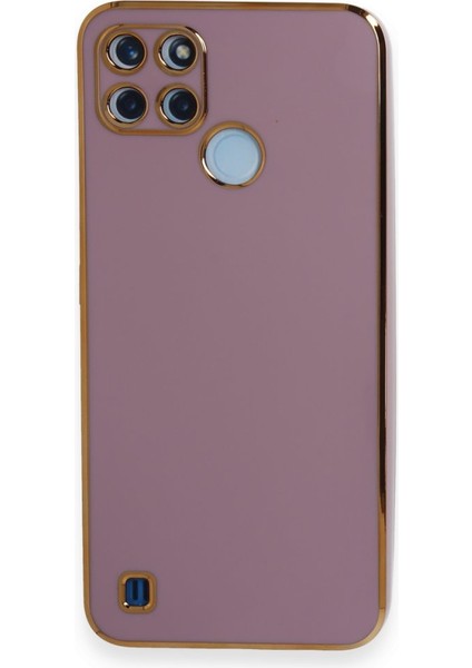 Realme C21Y Kılıf Şık ve Parlak Silikon Kapak Ryc/volet