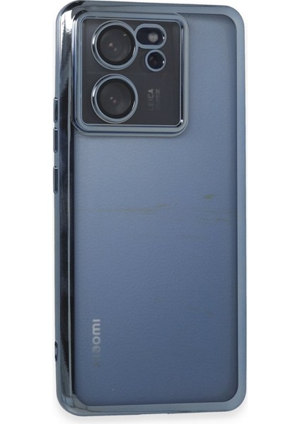 Xiaomi Mi 13T Pro Kılıf Kamera Lens Korumalı Razer Lens Silikon Kapak - Açık Mavi