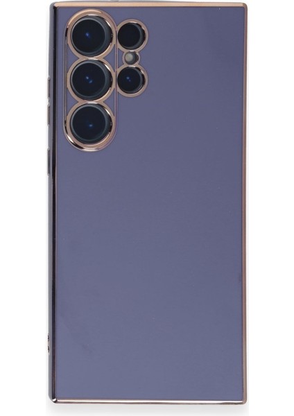 Samsung Galaxy S23 Ultra Kılıf Şık ve Parlak Silikon Kapak Ryc/volet