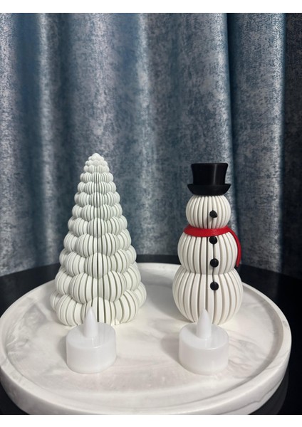 Yılbaşı Ağacı ve Kardan Adam Dekor