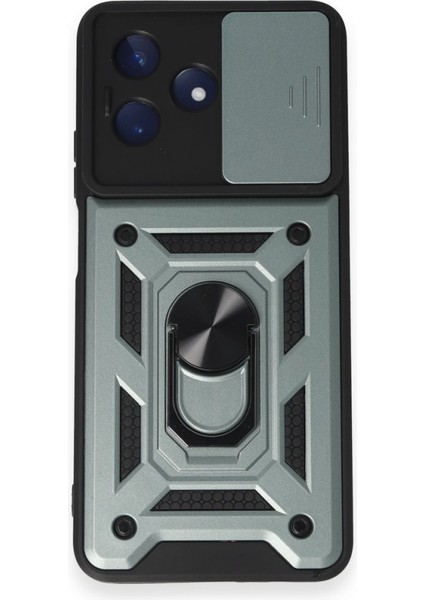 Realme C53 Kılıf Kamera Koruma Sürgülü Şık Pars Tank Sert Silikon Kapak