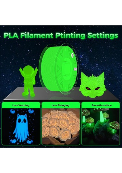 Hyper Luminous Sarı Pla Filament (1.75MM, 1kg) fiyatları
