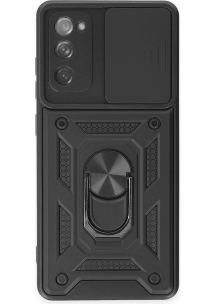 Samsung Galaxy S20 Fe Kılıf Kamera Koruma Sürgülü Şık Pars Tank Sert Silikon Kapak