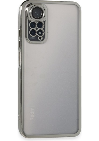 Redmi Note 11 4g Kılıf Kamera Lens Korumalı Parlak Silikon Kapak Ryc/razer Lens - Gümüş