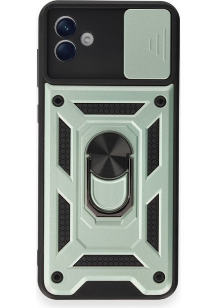 Samsung Galaxy A04E Kılıf Kamera Koruma Sürgülü Şık Pars Tank Sert Silikon Kapak