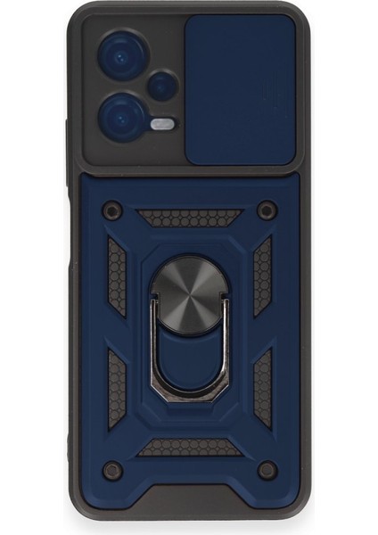 Poco X5 5g Kılıf Kamera Koruma Sürgülü Şık Pars Tank Sert Silikon Kapak