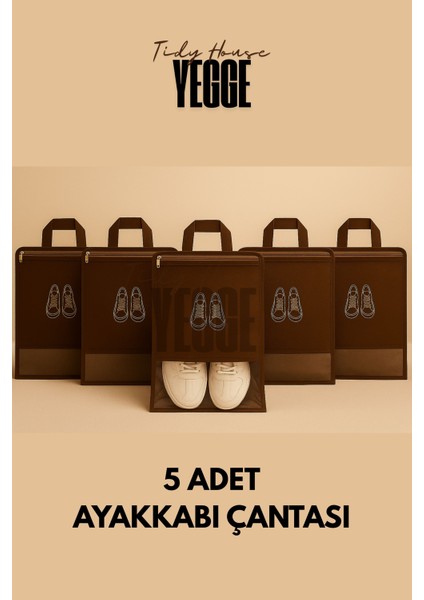 Bavul Içi Düzenleyici 5'li Set Valiz Seyahat Organizeri Hurç - Ayakkabı Torbası