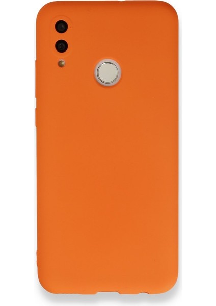 Huawei P Smart 2019 Kılıf Içi Kadife Kaplı Nano Silikon Kapak - Turuncu