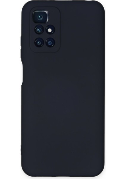 Redmi 10 2022 Kılıf Içi Kadife Kaplı Nano Silikon Kapak - Lacivert