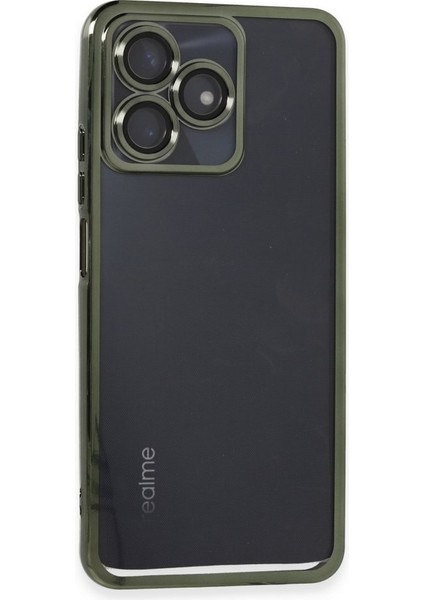 Realme C53 Kılıf Kamera Lens Korumalı Razer Lens Silikon Kapak - Yeşil