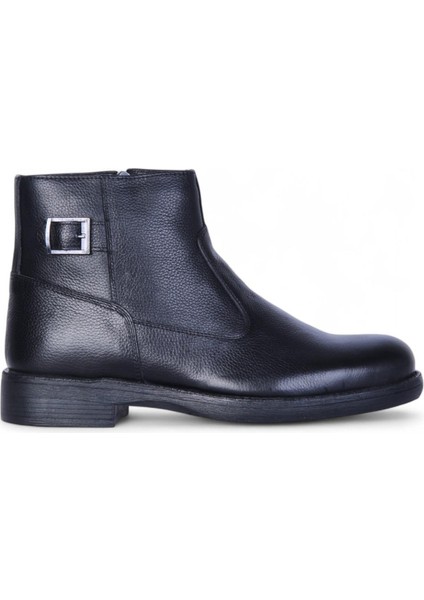 02386 Siyah Erkek Deri Kürklü Bot fiyatları