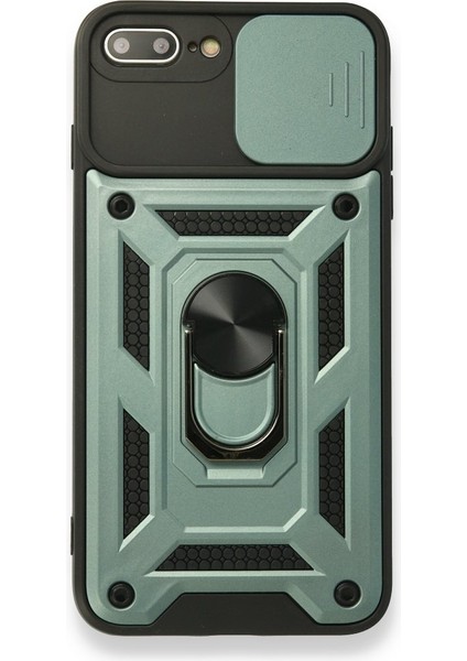 iPhone 7 Plus Kılıf Kamera Koruma Sürgülü Şık Pars Tank Sert Silikon Kapak