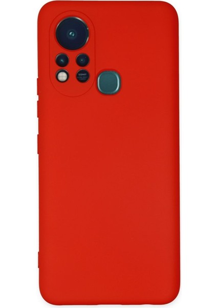 Infinix Hot 11S Kılıf Içi Kadife Kaplı Nano Silikon Kapak - Kırmızı