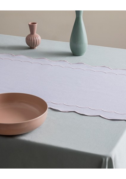 Orel Nakışlı Runner - Beyaz/pudra