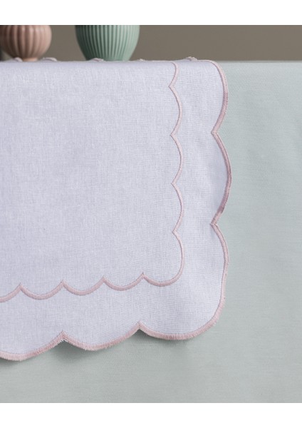 Orel Nakışlı Runner - Beyaz/pudra