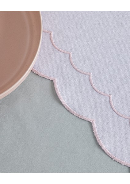 Orel Nakışlı Runner - Beyaz/pudra