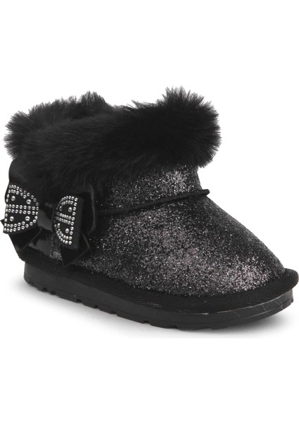 Kız Çocuk Simli Kürklü Bot BUCK3061 fiyatları