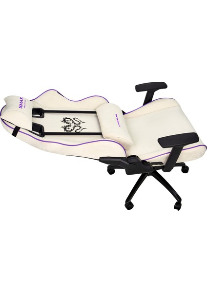 / Rio Balerion Terletmez Kadife Kumaş Beyaz Gaming Oyuncu Koltuğu / 120 kg Taşır fiyatları
