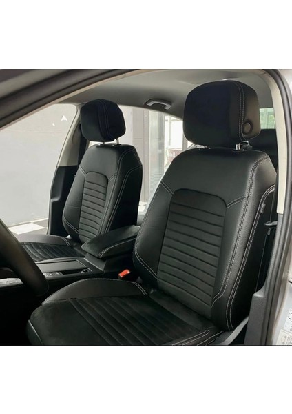 Passat B8 2014 Ve Sonrası Uyumlu Arka Sırt 2+1 Arka Sırt Kolçaklı Model Oto Koltuk Kılıfı