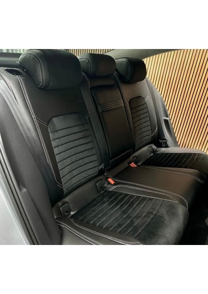 Passat B8 2014 Ve Sonrası Uyumlu Arka Sırt 2+1 Arka Sırt Kolçaklı Model Oto Koltuk Kılıfı indirimleri