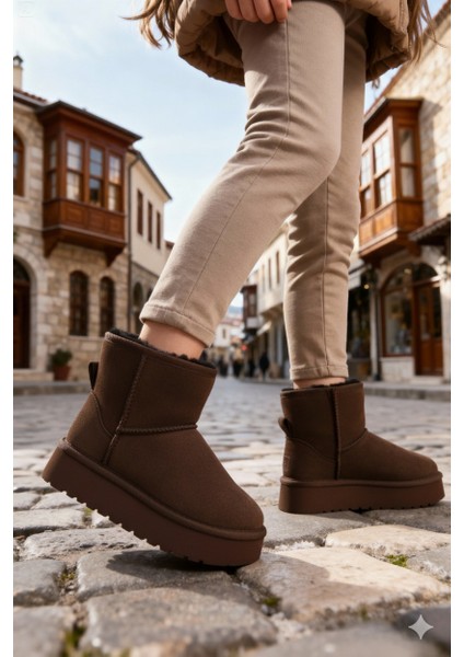 Kız Çocuk Acı Kahverengi Renk Bot Çocuk Botu Kız Çocuk Botu Içi Yünlü Çocuk Botu Kışlık Çocuk Botu & Bootie 2025