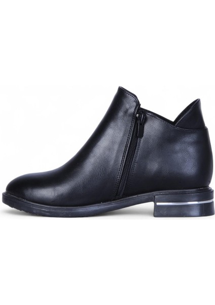 BY16 Cilt Siyah Ayışığı Kadın Düz Bot modelleri
