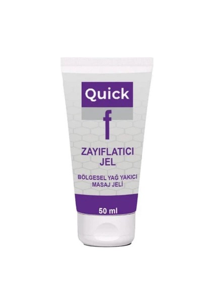 Quick F Gel Bölgesel Yağ Yakımını Destekleyen Inceltilmiş Selülitinizin Yeni Sırrı Hızlı Jel 50 ml