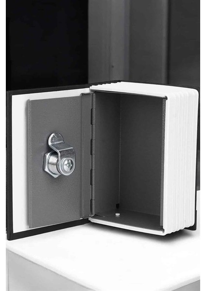Zeroshop Gizli Kasa Kitap Görünümlü Anahtarlı Çelik Mini Kasa