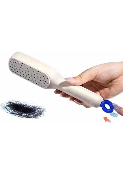 Zeroshop Silikon Yumuşak Sıkı Dişli Sihirli Geri Çekilebilir Tarak Kendini Temizleyen Saç Fırçası modelleri
