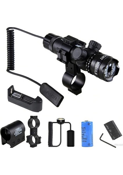 Taktik Ayarlanabilir Yeşil Lazer Sight Dot 532NM Ray Dağı Ile, Kapsam Dağı Lazer Kapsam Şarj Edilebilir Pil Ile, Şarj Av Için Basınç Anahtarı, Çekim, Açık Hava Etkinlikleri.