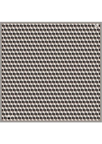 Geometrik Desenli Sura Saf Ipek Eşarp - 9309 04 modelleri