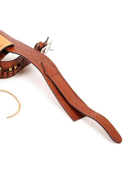 Caka Batı Kovboy Tabanca Kılıfı, Deri, Özelleştirilmiş Kemer, 35-45 Kalibre Uyumlu, 20 Mermi Kapasiteli fiyatları