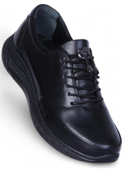 Missmama 007 Siyah Kadın Hakiki Deri Casual Ayakkabı