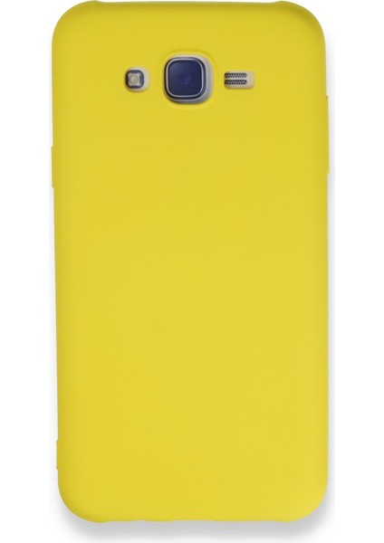 Samsung Galaxy J7 Içi Kadife Kaplı Esnek Silikon Kapak Ryc/ Nano Lansman