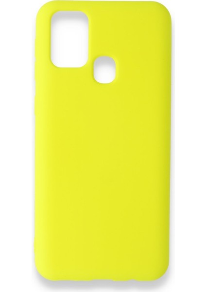 Samsung Galaxy M30S Içi Kadife Kaplı Esnek Silikon Kapak Ryc/ Nano Lansman